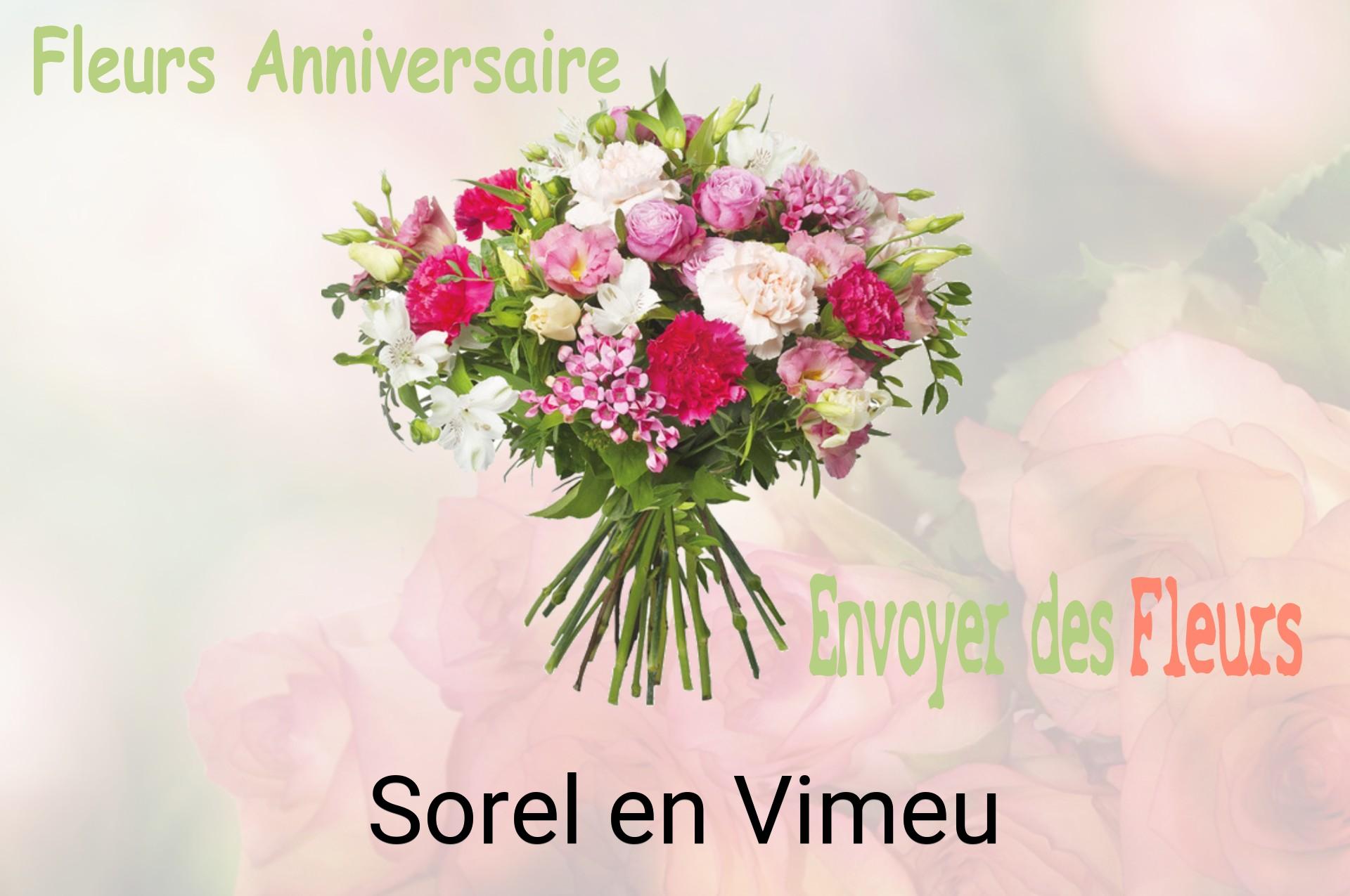 Bouquet de fleurs d’anniversaire livré à Sorel-en-Vimeu